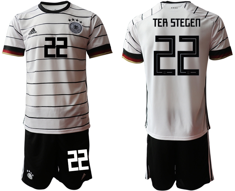 Men 2021 European Cup Germany home white #22 Soccer Jersey